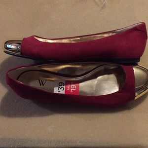 Worthington faux suede flat dress shoes